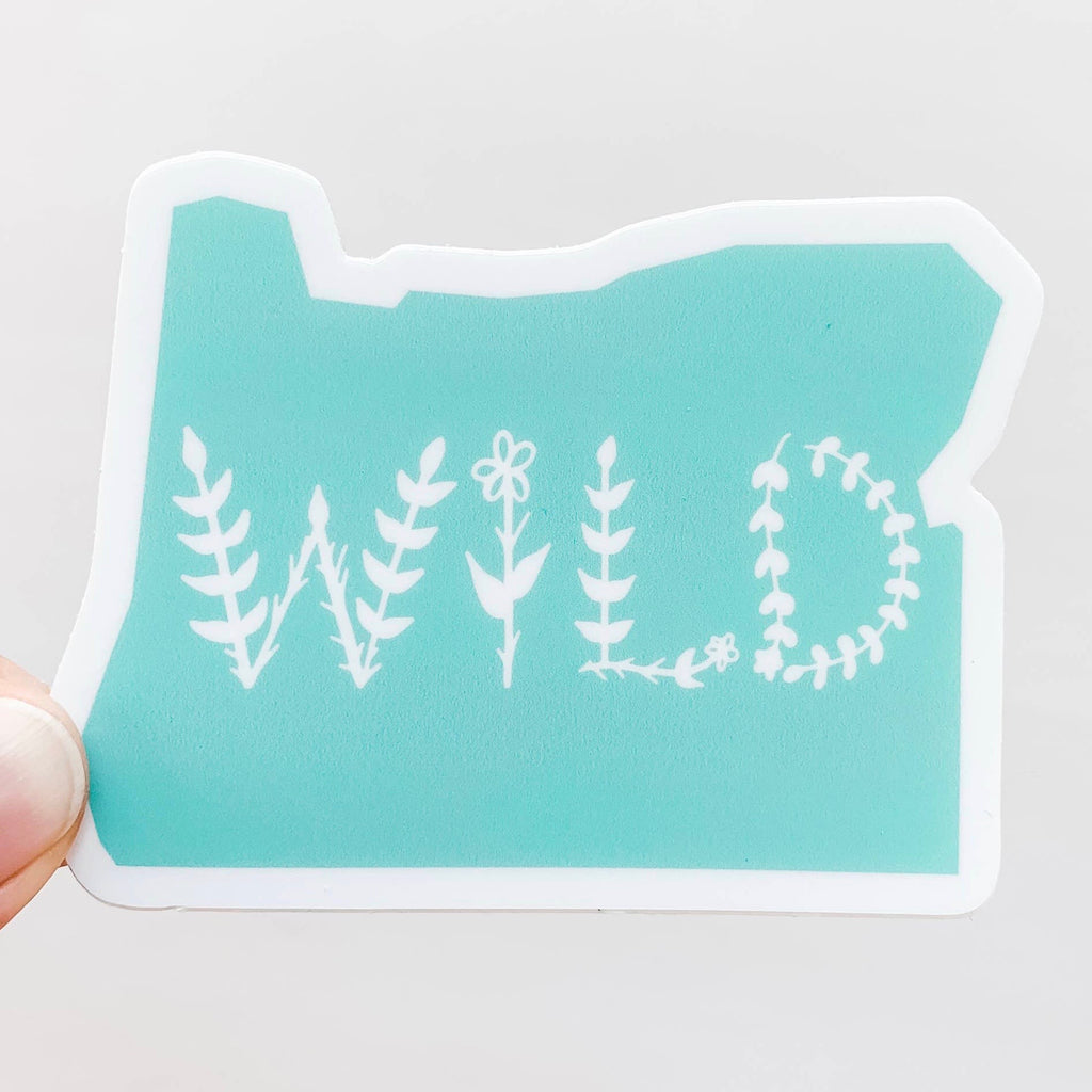 Oregon Wild Mint Green State Sticker