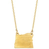 OR State Pendant Necklace - Gold